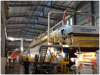 2012年9月我司第一套壓機(jī)尾氣濕處理全套設(shè)備在廣西祥盛木業(yè)有限公司已投產(chǎn)驗(yàn)收